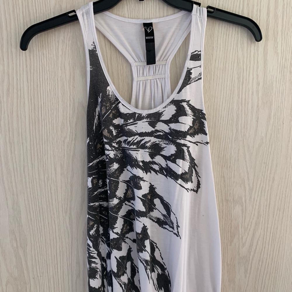 A Beautiful loose fit black and white shirt